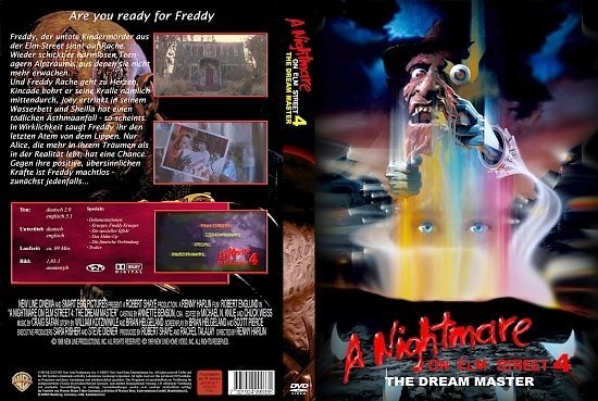 dvd cover A Nightmare on Elm Street 4: The Dream Master (1988) R2 German