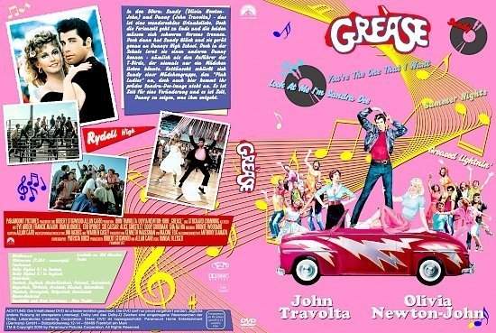dvd cover Grease (1978) R2 German