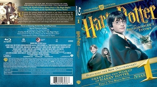 dvd cover Harry Potter And The Philosopher's Stone