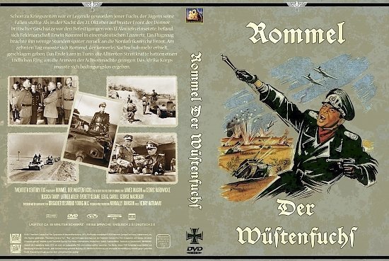dvd cover Rommel, der WÃ¼stenfuchs (1951) R2 German