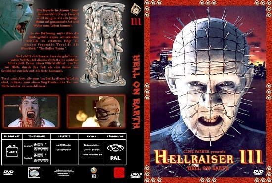 dvd cover Hellraiser 3: Hell on Earth (1992) R2 German