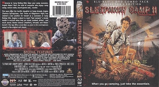 dvd cover Sleepaway Camp 2 (1988) Blu-Ray Cover+Label