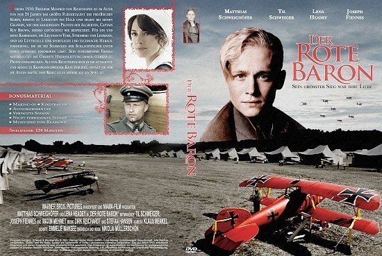 dvd cover Der rote Baron (2008) R2 German