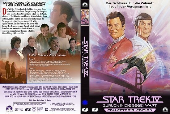 dvd cover Star Trek 4: ZurÃ¼ck in die Gegenwart (1986) R2 German