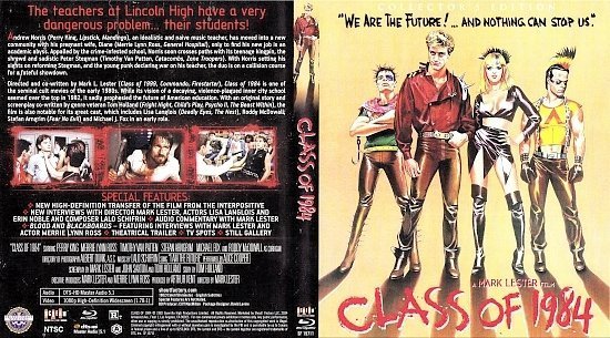 dvd cover Class of 1984 (1982) Blu-Ray Cover+Label