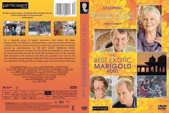 dvd cover Best Exotic Marigold Hotel 2011 R1 CUSTOM cover