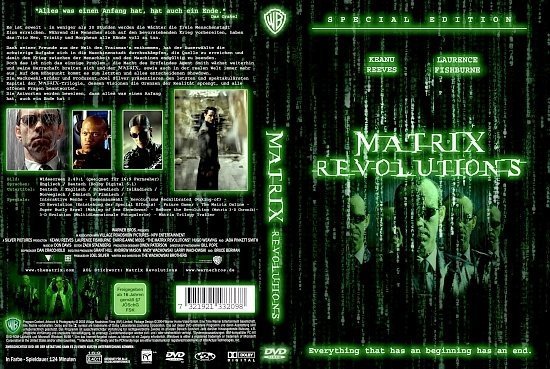 dvd cover Matrix Revolutions (2004) R2 German