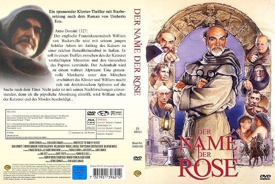 dvd cover Der Name der rose (1986) R2 German