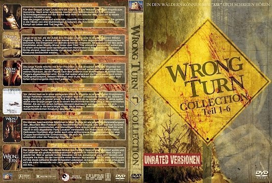 dvd cover Wrong Turn Collection (1-6) R2 GERMAN