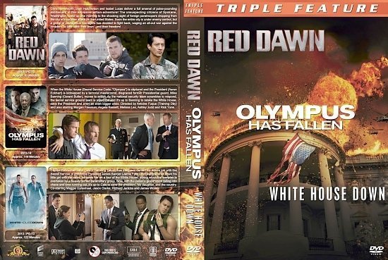 dvd cover Red Dawn / Olympus Has Fallen / White House Down Triple Feature