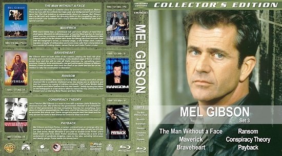 dvd cover Mel Gibson Collection Set 3