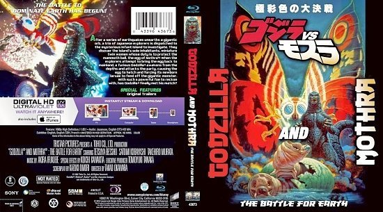 dvd cover Godzilla And Mothra: The Battle for Earth
