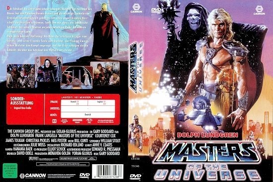 dvd cover Masters of the Universe (1987) R2 German
