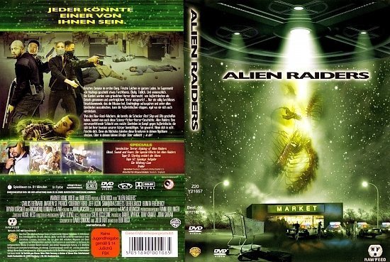 dvd cover Alien Raiders (2009) R2 German