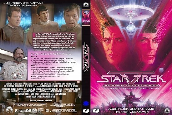 dvd cover Star Trek 5: Am Rande des Universums (1989) R2 German