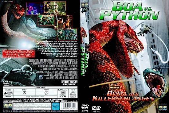 dvd cover Boa vs. Python (2004) R2 German