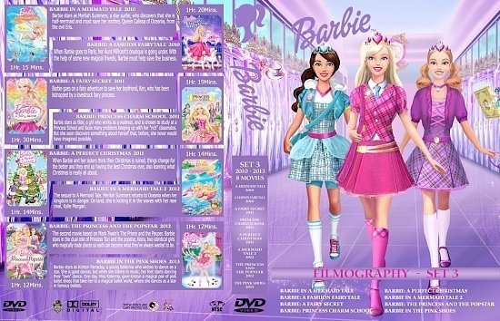dvd cover Barbie Collection Set 3 3370 x 2175