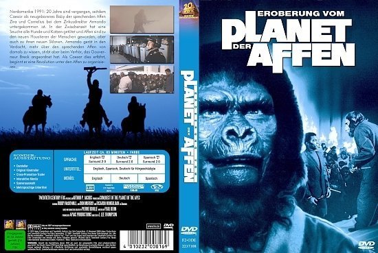 dvd cover Eroberung vom Planet der Affen (1972) R2 German