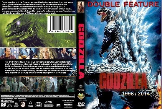 dvd cover Godzilla (Double Feature) (1998-) R1 Custom