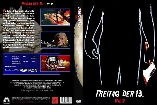 dvd cover Freitag der 13 Teil 2 (1981) R2 German