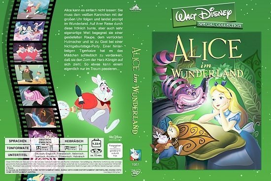 dvd cover Alice im Wunderland (Walt Disney Special Collection) (1951) R2 german