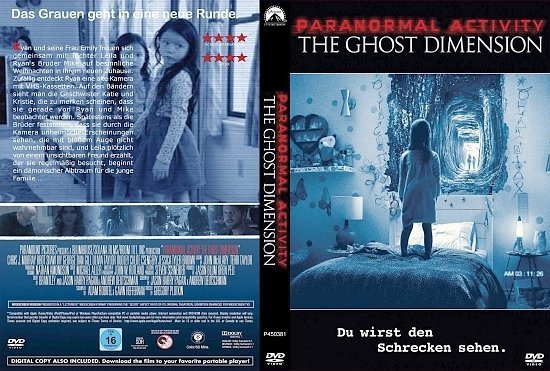 dvd cover Paranormal Activity Ghost Dimension CUSTOM GERMAN