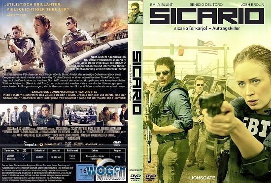 dvd cover Sicario R2 GERMAN