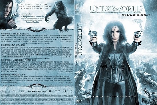 dvd cover Underworld: The Legacy Collection (2011) R2 GERMAN