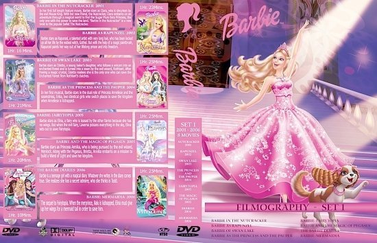 dvd cover Barbie Collection Set 1 3370 x 2175