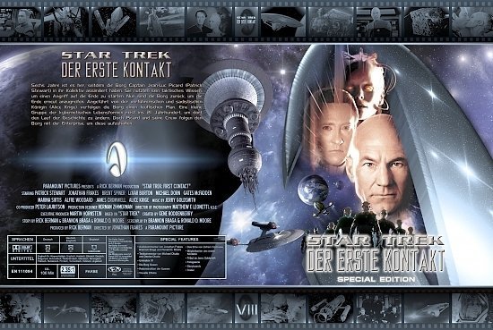 dvd cover Star Trek 8: Der erste Kontakt (1996) R2 German