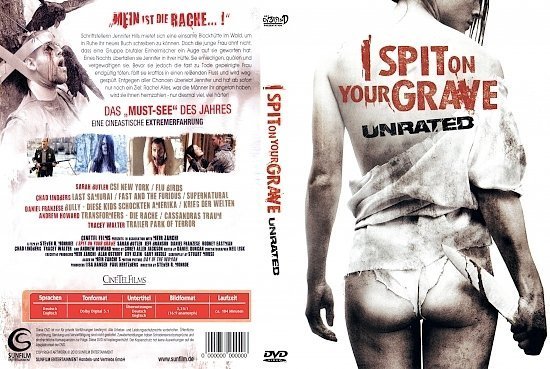 dvd cover I spit on your Grave UNRATED (2010) R2 GERMAN