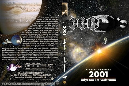 dvd cover 2001: Odyssee im Weltraum (1968) R2 German
