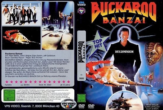 dvd cover Buckaroo Banzai (1984) R2 GERMAN