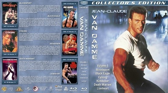 dvd cover Jean Claude Van Damme Collection Volume 1