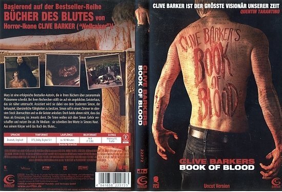 dvd cover Book of Blood (2009) R2 German