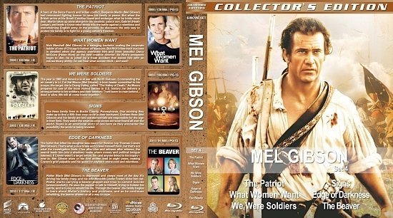 dvd cover Mel Gibson Collection Set 4