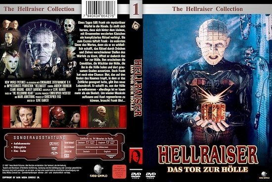 dvd cover Hellraiser 1: Das Tor zur HÃ¶lle (1987) R2 German