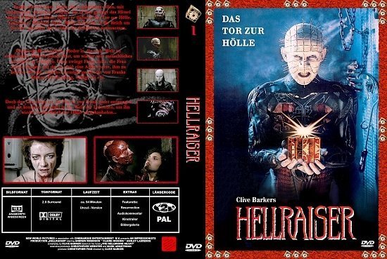 dvd cover Hellraiser 1: Das Tor zur HÃ¶lle (1987) R2 German