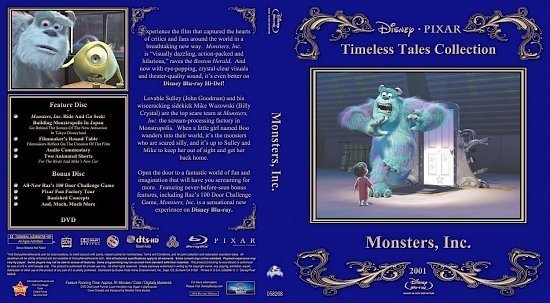 dvd cover MonstersIncCombo