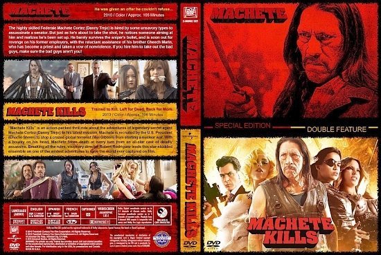 dvd cover Machete / Machete Kills Double Feature