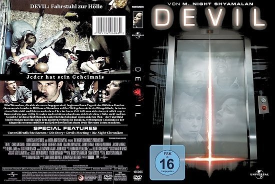 dvd cover Devil: Fahrstuhl zur HÃ¶lle (2010) Custom GERMAN