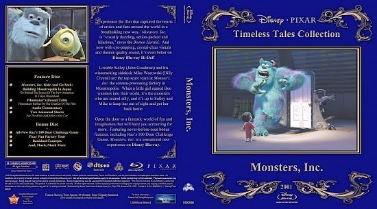 dvd cover MonstersInc