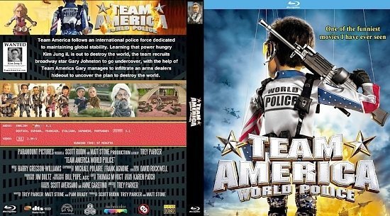 dvd cover Team America World Police