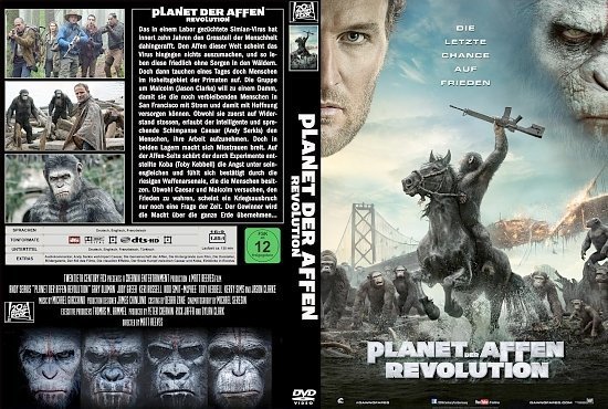 dvd cover Planet der Affen Revolution R2 Custom GERMAN