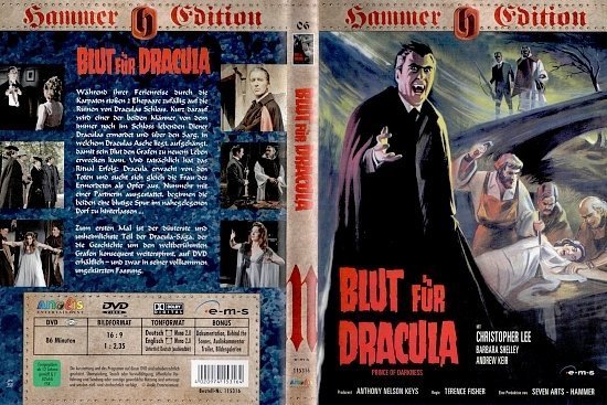 dvd cover Blut fÃ¼r Dracula (1966) R2 German