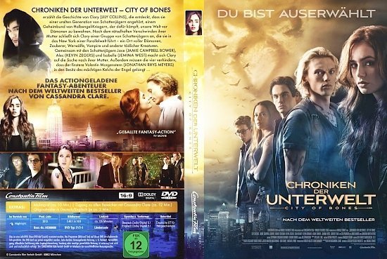 dvd cover Chroniken der Unterwelt - City of Bones R2 GERMAN