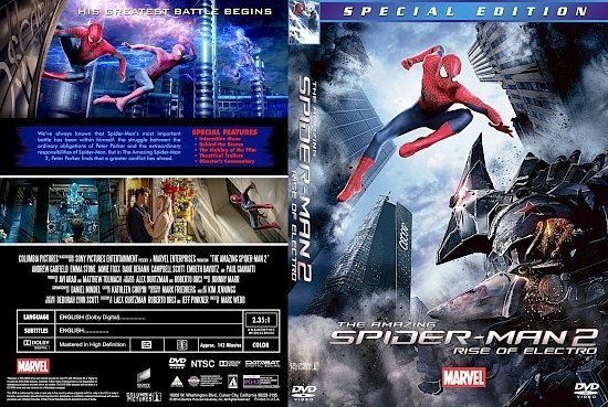 dvd cover The Amazing Spider Man 2
