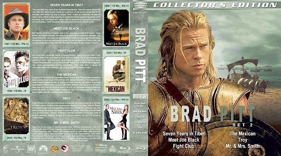 dvd cover Brad Pitt Collection Set 2