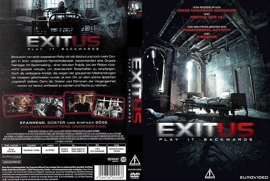 dvd cover Exitus Play it Backwards R2 GERMAN