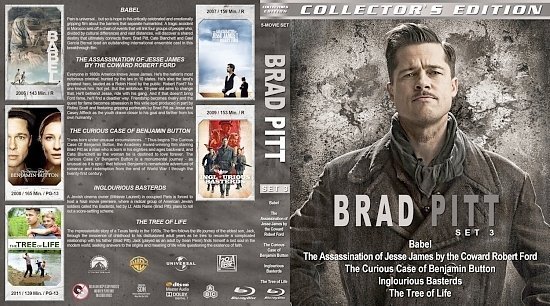 dvd cover Brad Pitt Collection Set 3